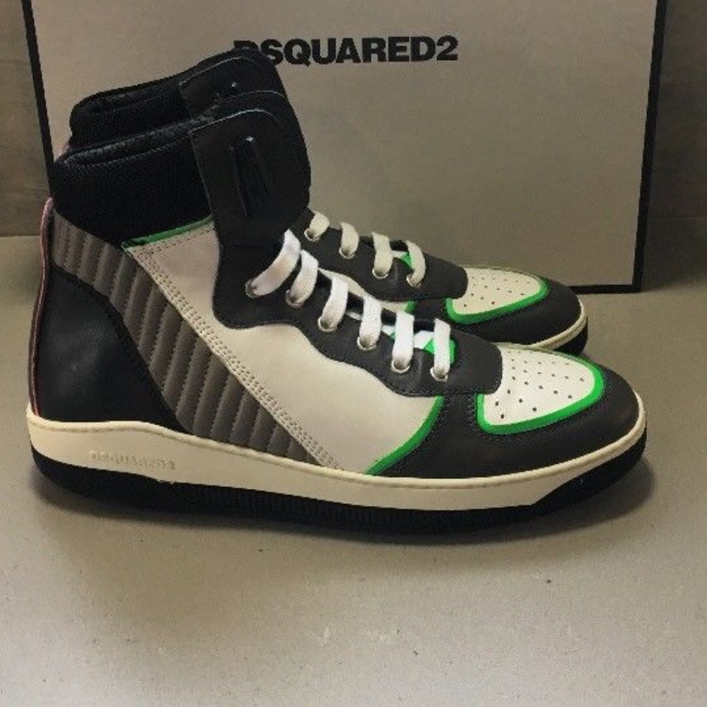 DSQUARED2 Vitello Sport Tessuto Technico High Tops